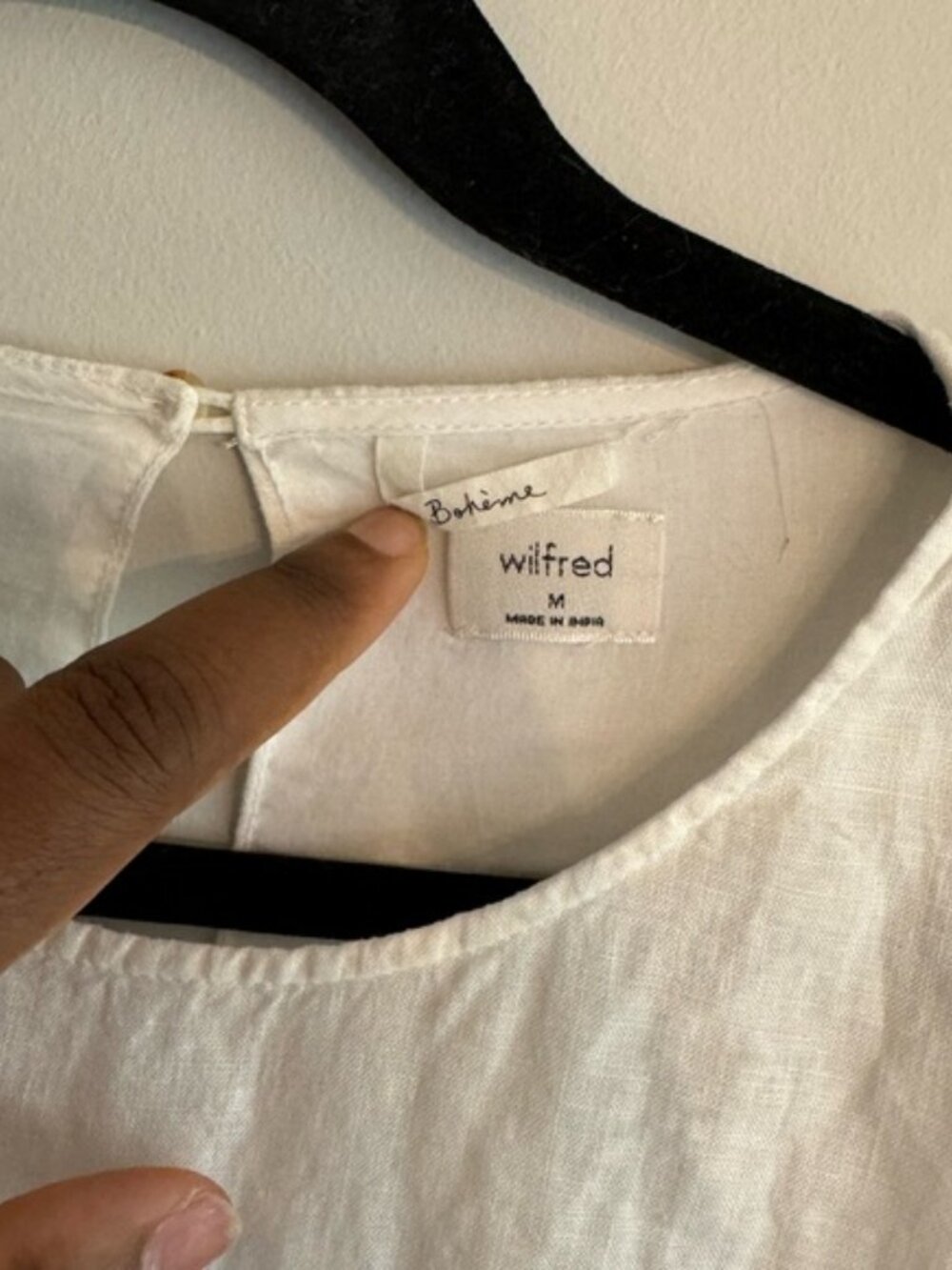 Wilfred Nanette medium linen white midi dress - Picture 5 of 8